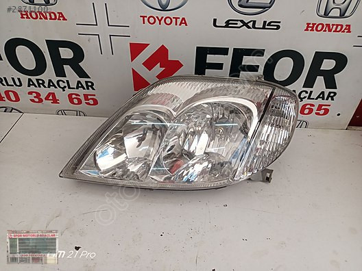 TOYOTA COROLLA SEDAN SOL FAR ÇIKMA ORİJİNAL PARÇA 2002-2007