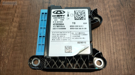 CHERY TİGGO 8 PRO 2022 2024 AİRBAG BEYNİ ÇIKMA ORJİNAL 407000360