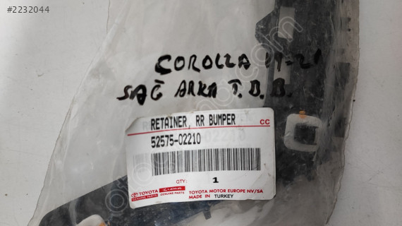 TOYOTA COROLLA 2013-21 SAĞ ARKA YAN TAMPON TUTUCU  SIFIR
