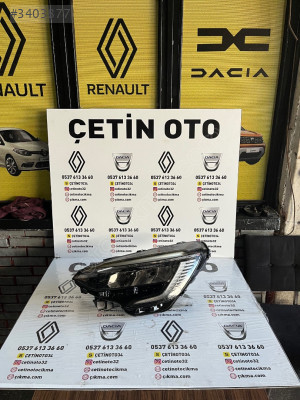 Clio 5-V İcon Sol Ön Far Lambası 2020-> 260607647R -Renault Mais