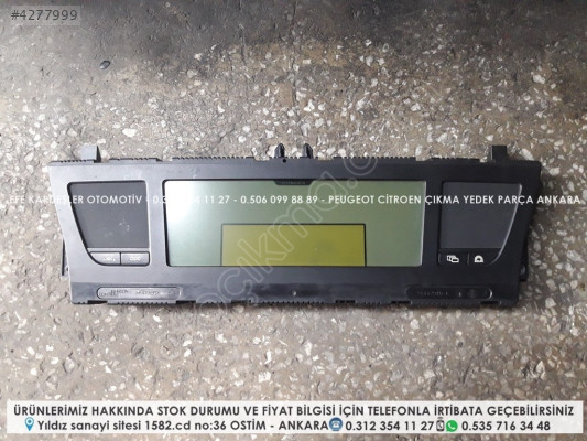 CİTROEN C4 PİCASSO ÇIKMA DİJİTAL KİLOMETRE SAATİ