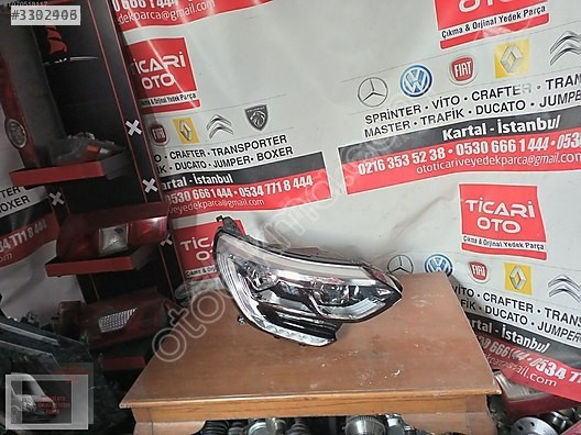 RENAULT MEGANE 4 SAĞ FAR ORJİNAL ÇIKMA