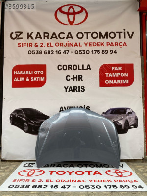 2019-2025 TOYOTA COROLLA ÇIKMA ORJİNAL ÖN KAPUT ALÜMİNYUM