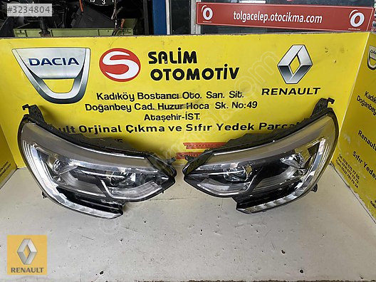 RENAULT MEGAN 4 ÇIKMAORJİNAL SAĞ SOLJOY FAR VE DİĞER PARÇALARI