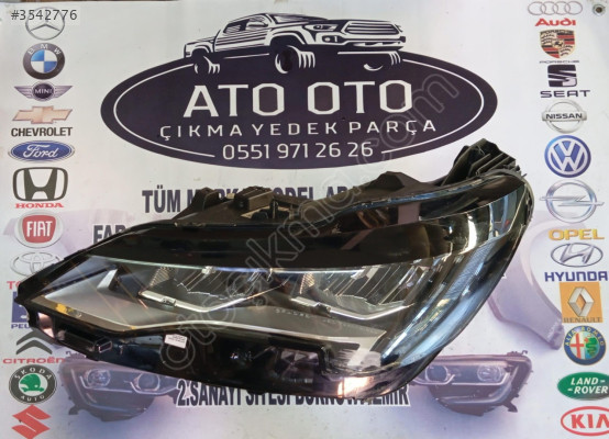 PEUGEOT 3008 - 5008 ORJİNAL ÇIKMA SOL FAR