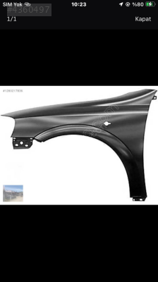 Opel Astra g sol çamurluk