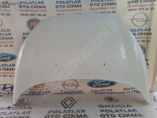 Ford Fiesta beyaz orijinal motor kaputu 2009 2012