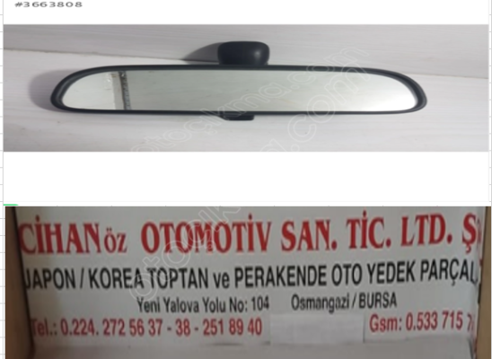 HYUNDAI ACCENT İÇ DİKİZ AYNASI 95-00 ORJİNAL