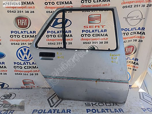 Renault R-5 sağ arka kapı Orjinal hasarsız