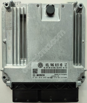 Motor ECU VW Golf VI 2.0 TDI, 0281018949 03L906019CL EDC17CP