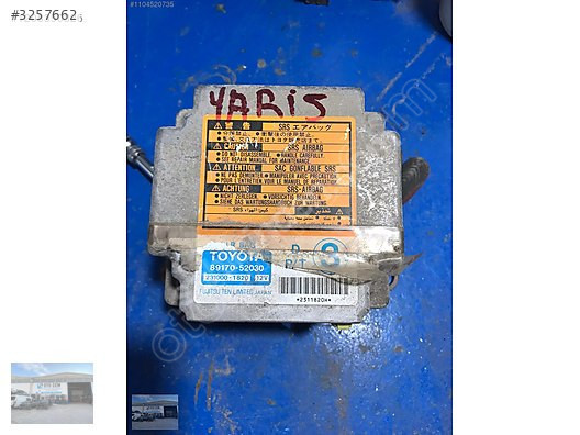 OTO CEMDEN ÇIKMA TOYOTA YARİS 2000 MODEL AİRBAG BEYNİ 89170
