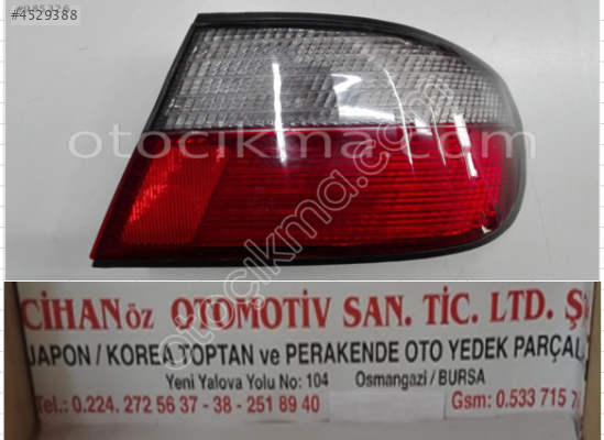 Nissan Primera Sedan Stop Kırmızı Beyaz 1996 1999 Sağ...,.,..