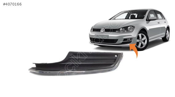 5G0854661 VW GOLF7 2013-2016 SOL ALT KROMLU SİS KAPAK