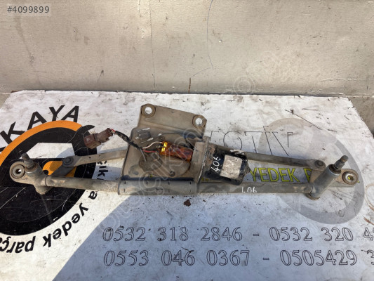 PEUGEOT 406 orijinal çıkma ön cam silecek motoru ve mekanizması