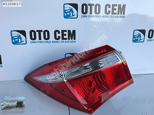 OTO CEM DEN TOYOTA COROLLA 2013 2015 SOL STOP SIFIR