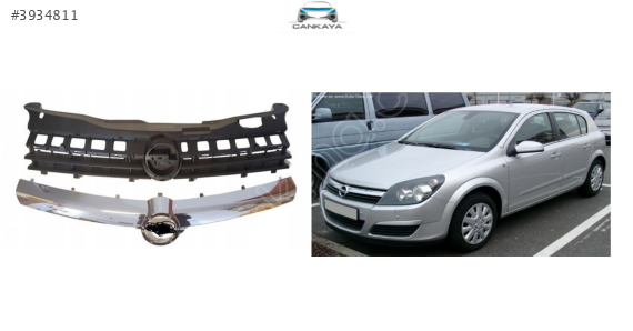OPEL ASTRA H 2004/2005/2006/2007 ÖN PANJUR SET KROM (1320358)SIFR