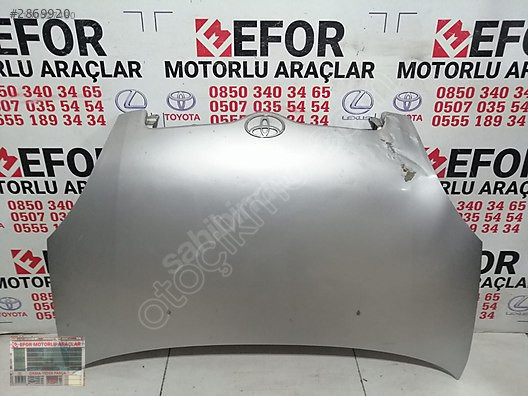 TOYOTA YARİS MOTOR KAPUTU ÇIKMA ORİJİNAL PARÇA 2001-2006