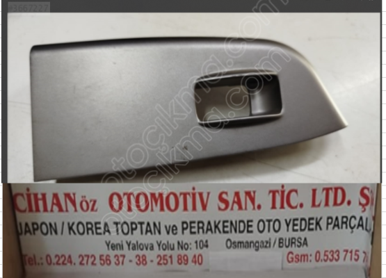 HYUNDAİ H100 CAM DÜĞME ÇERÇEVESİ SAĞ TEKLİ