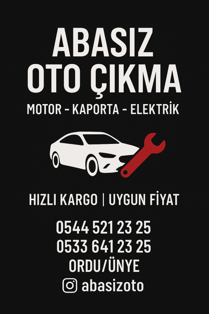 ABASIZ OTO ÇIKMA YEDEK PARÇA